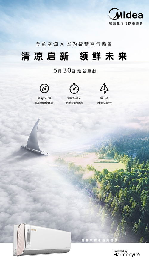 美的空調與華為HarmonyOS系統(tǒng)一碰即合 為參差的智能家電樹標桿